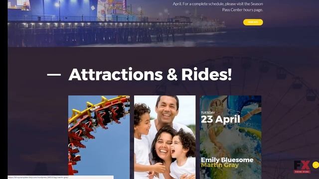 Adveland - Amusement Park Responsive WordPress Theme TMT | Free Templ смотреть онлайн