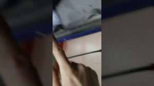 Установка фаркопа калина1 седан.