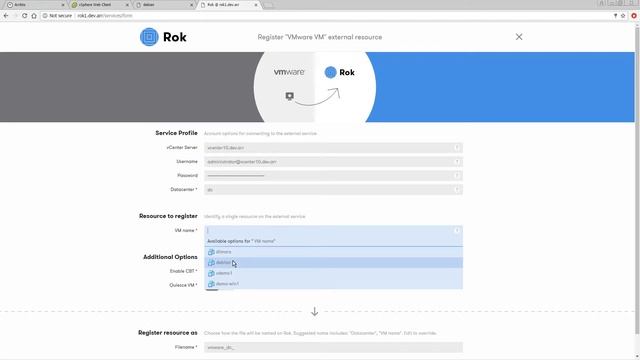 Register a VMware VM on VVol with Rok смотреть онлайн