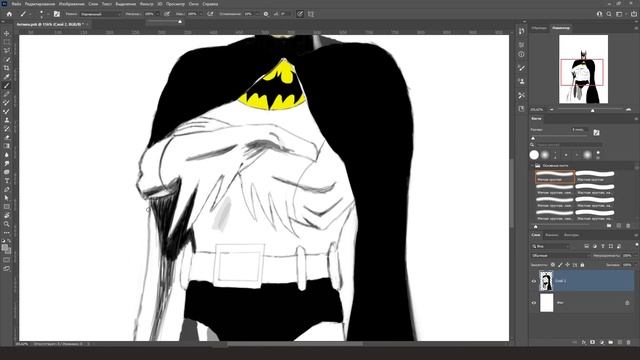 Batman | Speed-Paint-Art | photoshop | PETROVICH ART смотреть онлайн