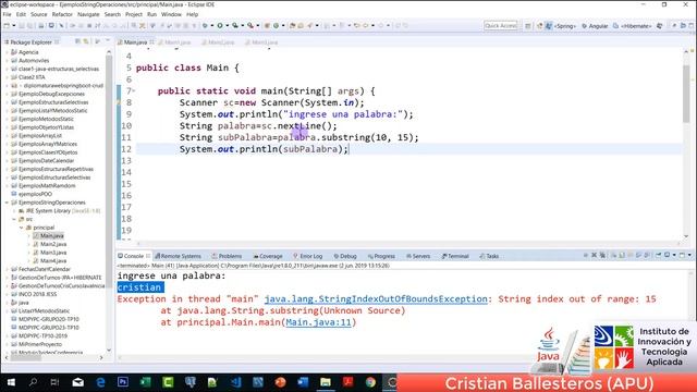 Clase String y sus metodos en JAVA EJEMPLOS PRACTICA PARTE 2/6 смотреть онлайн