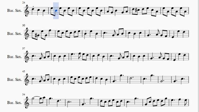 Baritone Sax Sheet Music: How to play Fallen Down (Reprise) by Toby Fox смотреть онлайн