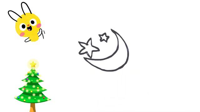cute moon drawing for kids / сладка рисунка на луна за деца / мілы малюнак месяца для дзяцей смотреть онлайн