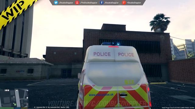 GTA V PC Mod - Met Police Ford Transit Custom - WIP смотреть онлайн