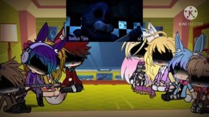 {°•FNAF 1 AND FNAF 2 REACTION TO THE BONNIE SONG•°} | Gacha Life