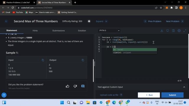 DSA Coding Challenge(Part 02) - CodeChef Problems (Zero to Hero in Python Programming) смотреть онлайн