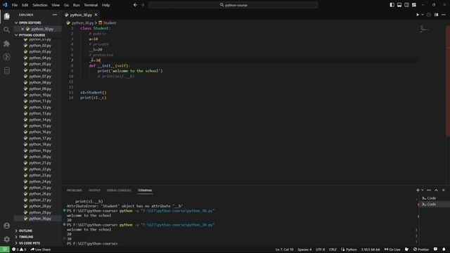 Python Course - Access Modifiers and Dunder Methods смотреть онлайн