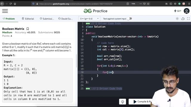 Boolean Matrix | Competitive Programming for Beginners | Hello World by Prince | Placement series смотреть онлайн