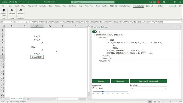 Formula Editor: Programming Editor for Excel Formulas смотреть онлайн