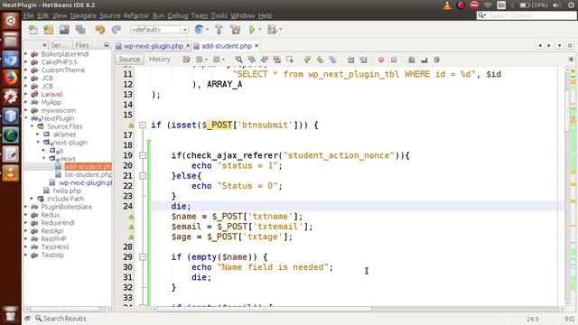 Wordpress Plugin Data & Request Security(#6) | About WP Nonces, Pass with form action смотреть онлайн
