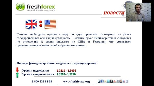 Ежедневный обзор FreshForex по рынку форекс 23 августа 2016