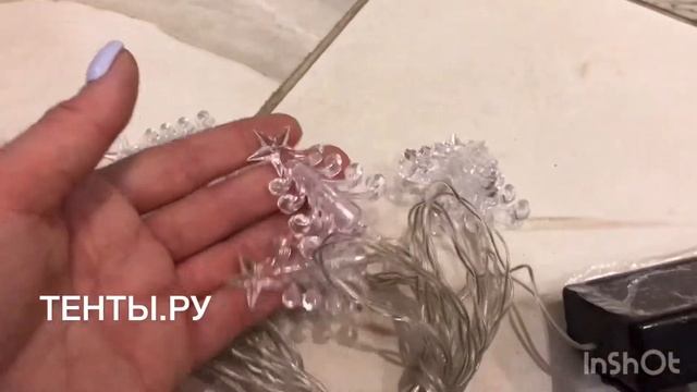 ФОНАРЬ-ГИРЛЯНДА НА СОЛНЕЧНЫХ БАТАРЕЯХ "ЁЛОЧКА" смотреть онлайн