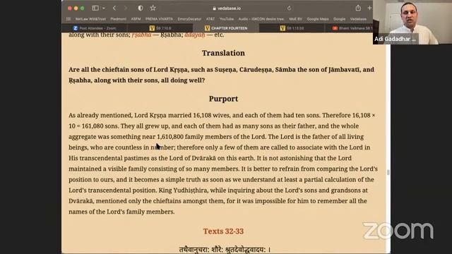 Bhakti Vaibhava | Session 94 | SB Canto 1 | Chapter 14 | Verse 10 to 38 | Ādi Gadādhara Dāsa смотреть онлайн