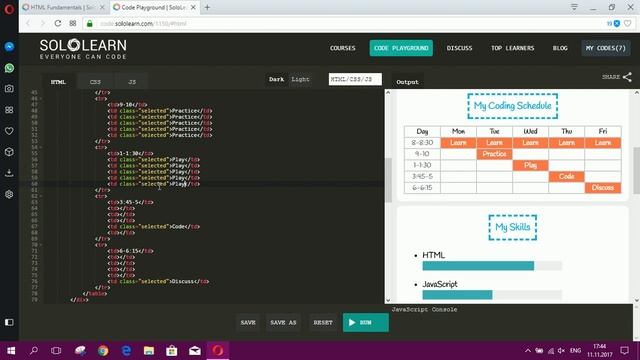 How to learn HTML in a hour on SoloLearn смотреть онлайн