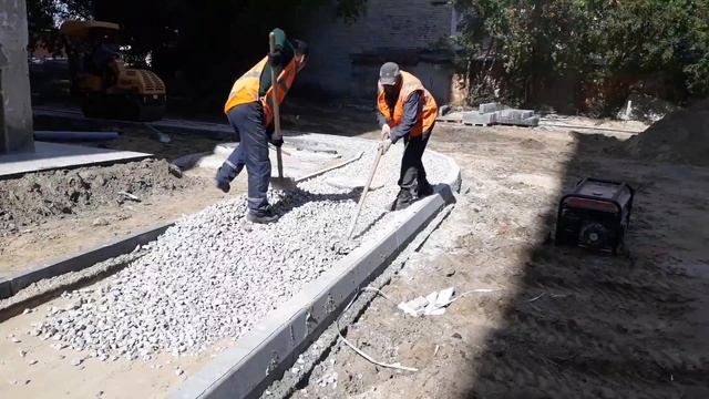 Устройство основания из щебня в тротуаре смотреть онлайн