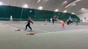 Тренировка по теннису для детей 5-7лет тренер Сараев Максим
