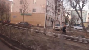 Казань, автобусный маршрут №47 Поездка с остановки Медучилище до Колхозного Рынка на МАЗ-203