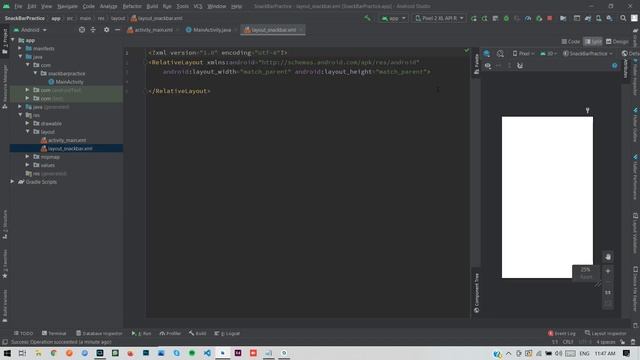 Create Simple and Custom SnackBar with Click Actions in Android Studio Latest смотреть онлайн