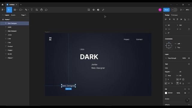 HOW TO CREATE NORMAL WEBSITE FRONT PAGE IN FIGMA SOFTWARE DESIGNER [ VERY EASY ]