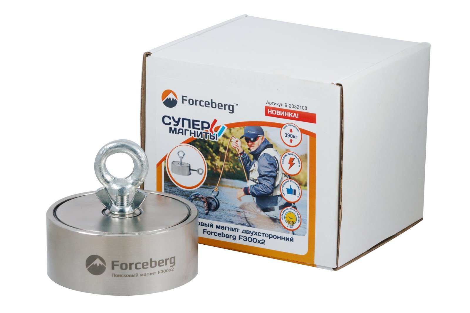 Поисковый магнит двухсторонний Forceberg F300х2 смотреть онлайн