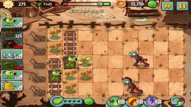 Plants vs Zombies 2: Wild West Day 15 Walkthrough смотреть онлайн
