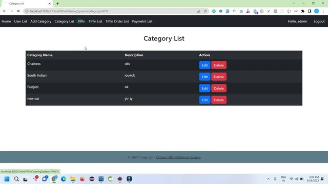 Tiffin order project in java using jsp and servlet with source code смотреть онлайн