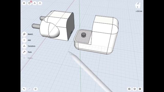 3D modelling iPad charger | Shapr3D смотреть онлайн