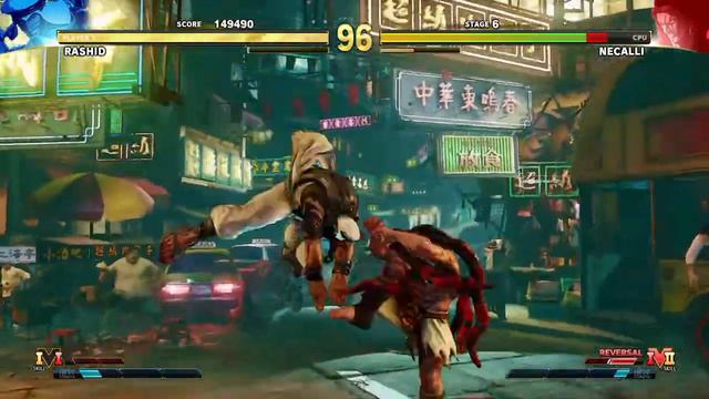 STREET FIGHTER V PS4 Arcade Gameplay - Rashid (Street Fighter 5 path) смотреть онлайн