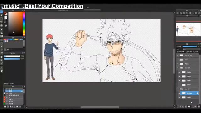 ALE [Speed painting] Yukihira soma смотреть онлайн