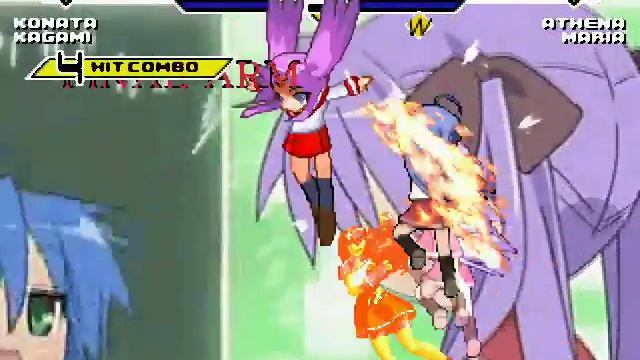 Konata & Kagami vs Athena & Maria MUGEN Battle!!! смотреть онлайн