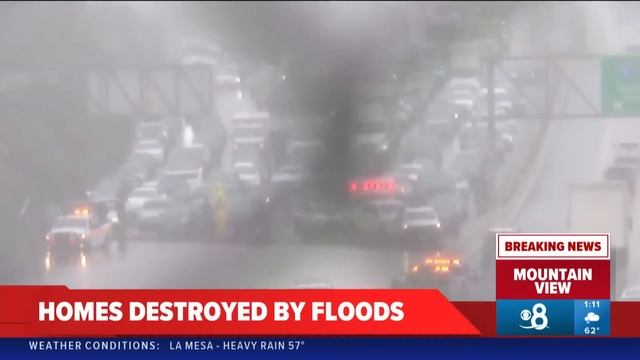 Flooding across San Diego | Live coverage смотреть онлайн