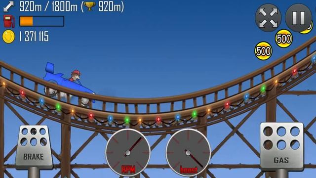Hill Climb Racing [ROLLER COASTER] Rally Car смотреть онлайн