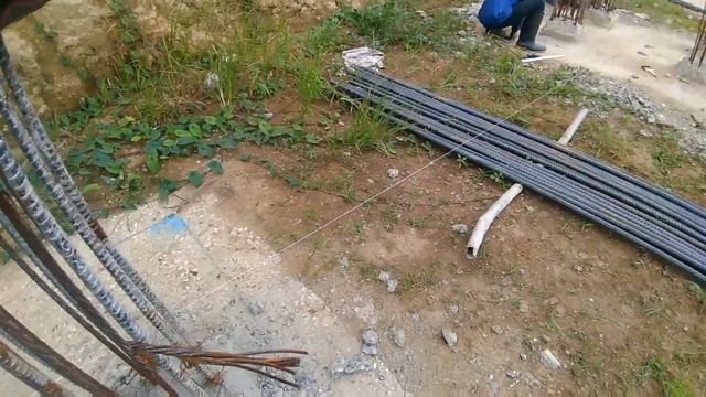 Installation of Pile Cap & Starter Column Reinforcement Bars @TheConstructionManager#buildings смотреть онлайн