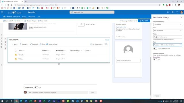 How to display the contents of a folder on a SharePoint page смотреть онлайн