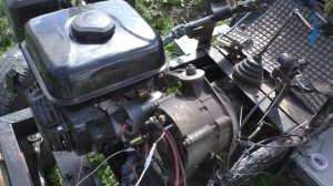 Подключаю генератор на минитрактор