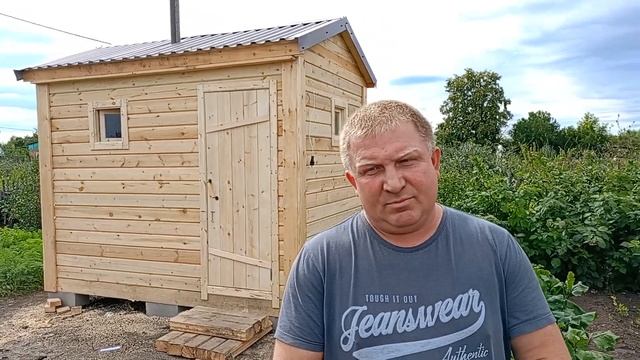 Баня 2х3 из профилированного бруса + отзыв