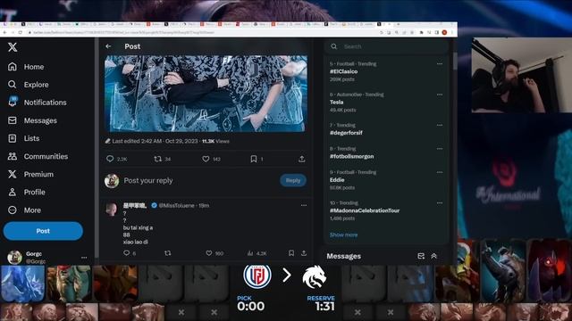 Gorgc & Puppey reacts to BetBoom Twitter gets invaded by Chinese People in the Comments смотреть онлайн