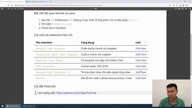 ReactJS: 02-01 Cài đặt và cấu hình cho VSCode смотреть онлайн
