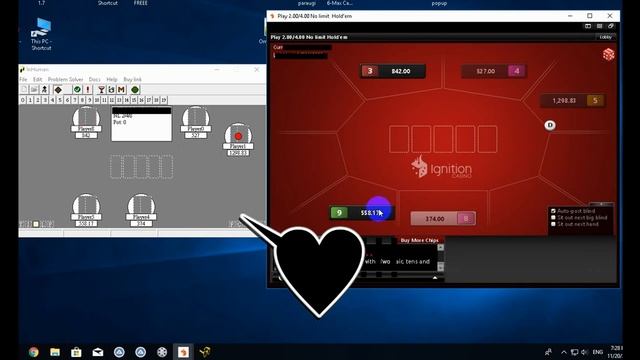 Setting up and playing a robot in poker room Ignition смотреть онлайн