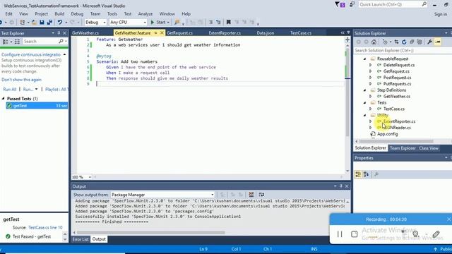 Create RestSharp Framework from Scratch BDD смотреть онлайн