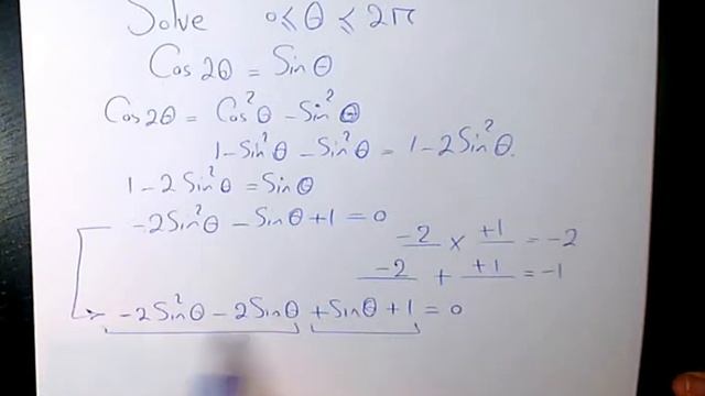 How to Solve Trigonometric Equations, cos2x=sinx Trig Equations, Solving Trig Equations смотреть онлайн