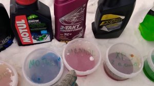 Тест 2т масел на замерзание и вязкость при - 36°