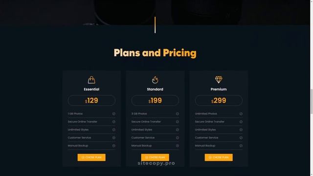 Landing Page для студийного фотографа смотреть онлайн