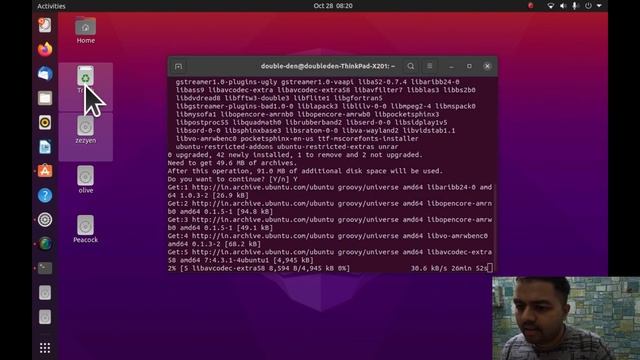 Ubuntu 20.10 Groovy Gorilla Test drive смотреть онлайн