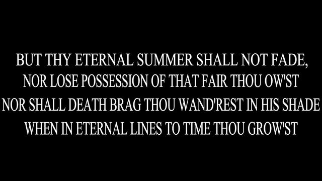 William Shakespeare's Sonnet 18 || shall i compare thee to || sung by Dholin || music by Jenin смотреть онлайн