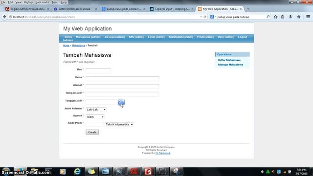 [tutorial Setting Menu,Language,and Form via codelobster yii (1)] смотреть онлайн