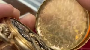 Карманные антикварные часы, золото