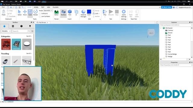 Как создать и опубликовать модель в RobloxStudio