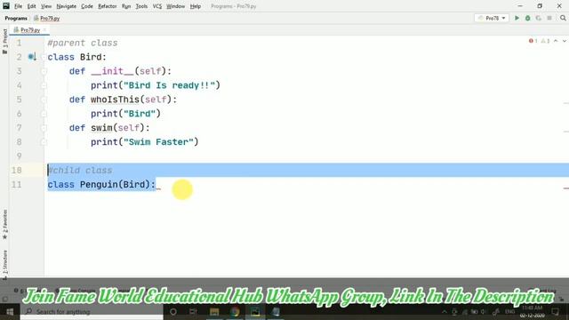 #67 - Method Overriding - super() constructor - Python Programming смотреть онлайн