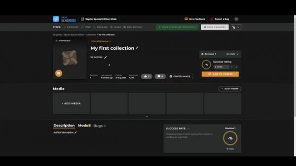 How to create a Collection - Nexus Mods Collections